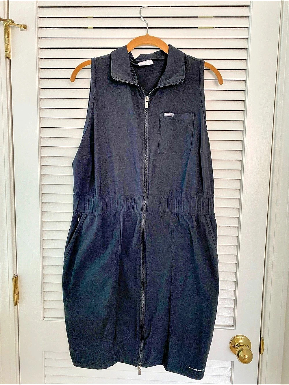 Columbia Leslie Falls Dress II Black Utility Jumpsuit Size Large